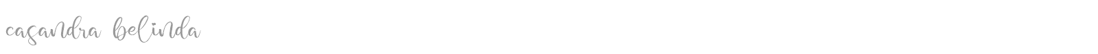 Casandra Belinda font preview